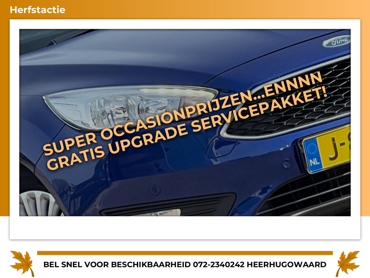 Ford Focus Wagon - 1.0 Titanium - Deep Impact Blue - Stoel/Stuur/Voorraam verwarming - AutoWereld.nl