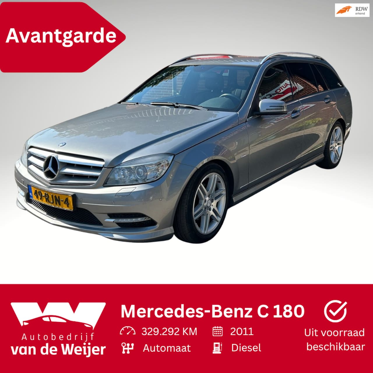 Mercedes-Benz C-klasse Estate - 180 CDI Avantgarde 180 CDI Avantgarde - AutoWereld.nl
