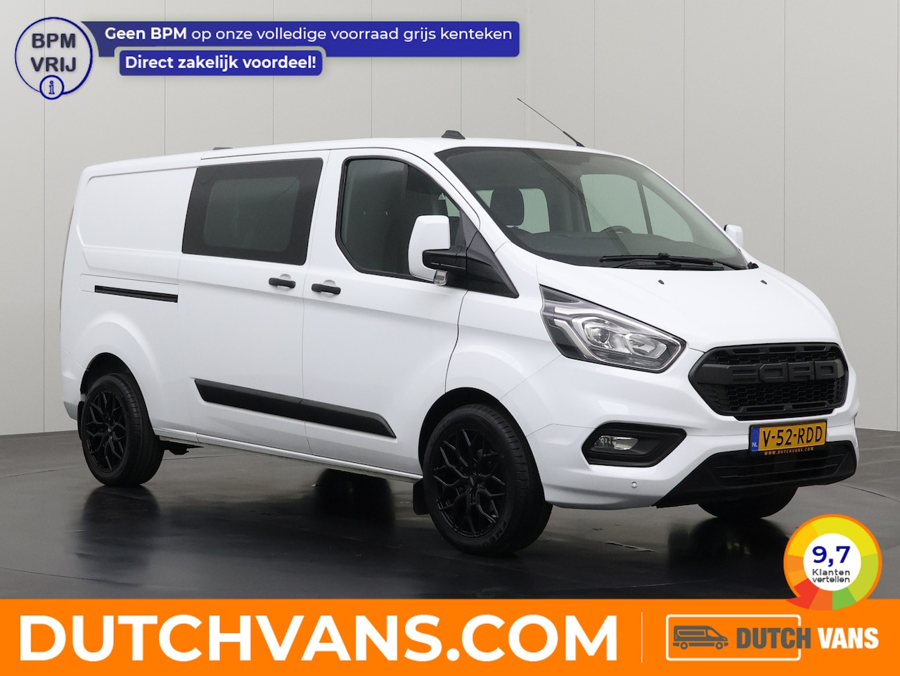 Ford Transit Custom - 2.0TDCi 130PK Lang Dubbele Cabine | Werkplaats | Airco | Cruise - AutoWereld.nl