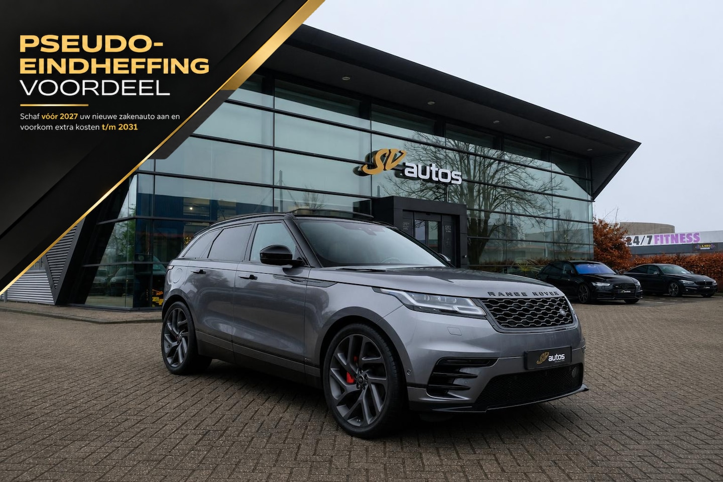Land Rover Range Rover Velar - D300 V6 300pk R-dynamic Grijs kenteken Panoramadak Medidian 22" LMV SVR - AutoWereld.nl