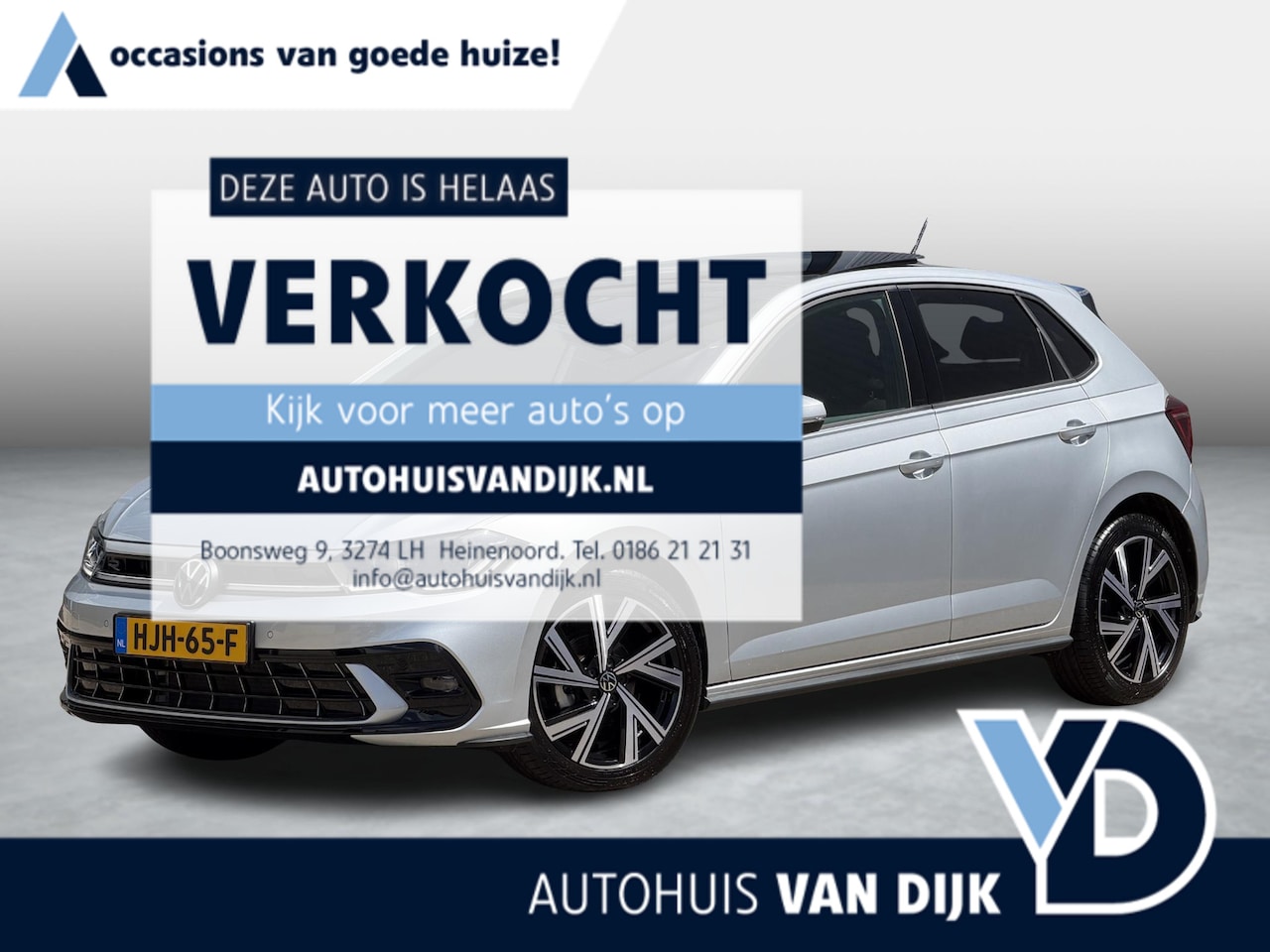 Volkswagen Polo - 1.0 TSI R-Line Business | NL 1e eig./Pano-Schuifdak/IQ Light/Adapt.Cruise/Keyless/Carplay - AutoWereld.nl
