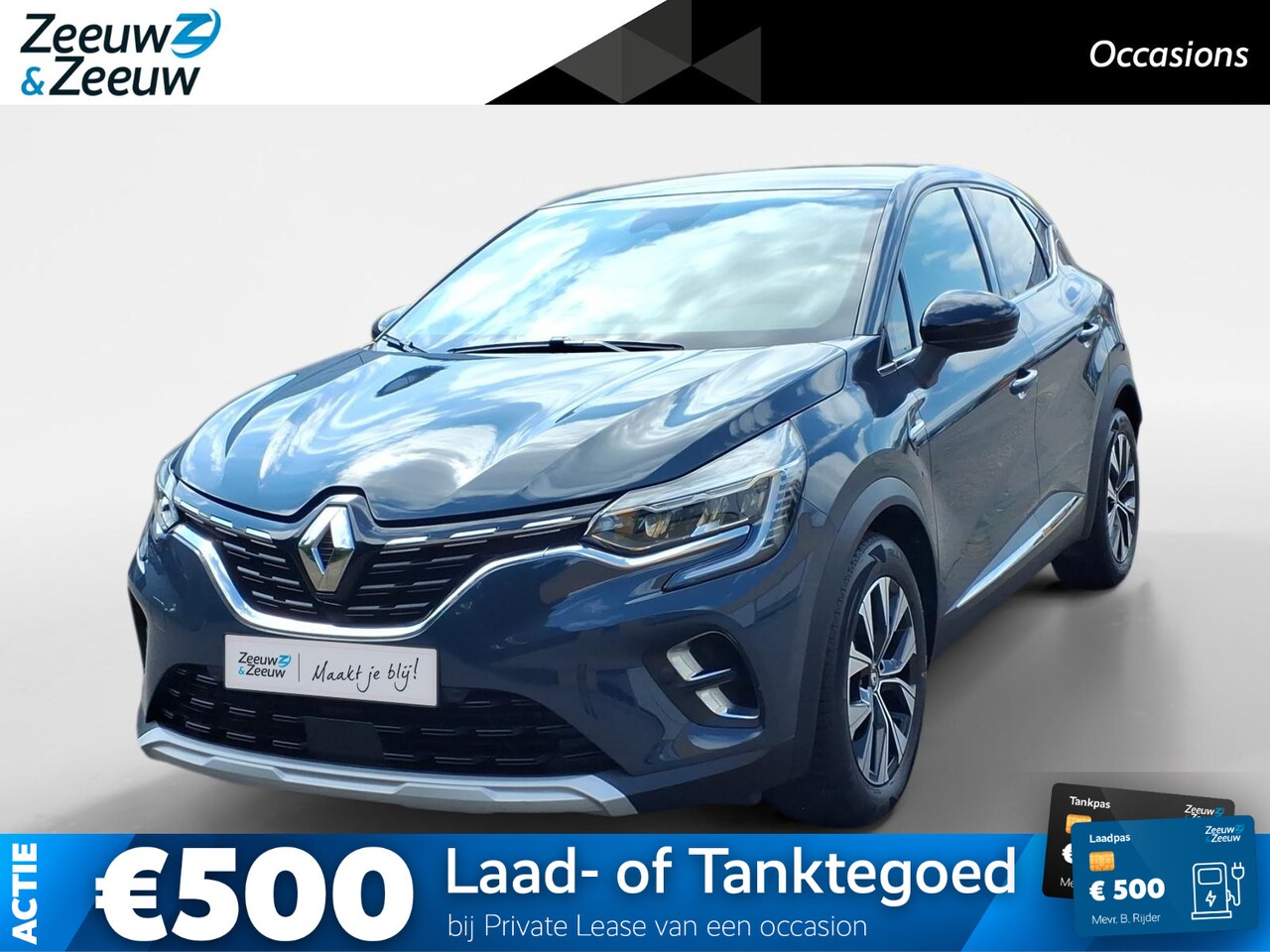 Renault Captur - 1.6 E-Tech Hybrid 145 Intens Apple Carplay/Android Auto , electronic climate controle , ca - AutoWereld.nl