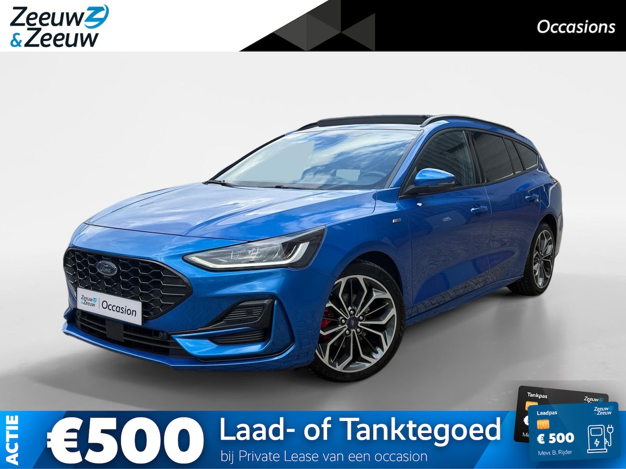 Ford Focus Wagon - 1.0 EcoBoost Hybrid ST Line X | NL Auto & Dealeronderhouden | Winter Pack | Panoramadak | - AutoWereld.nl