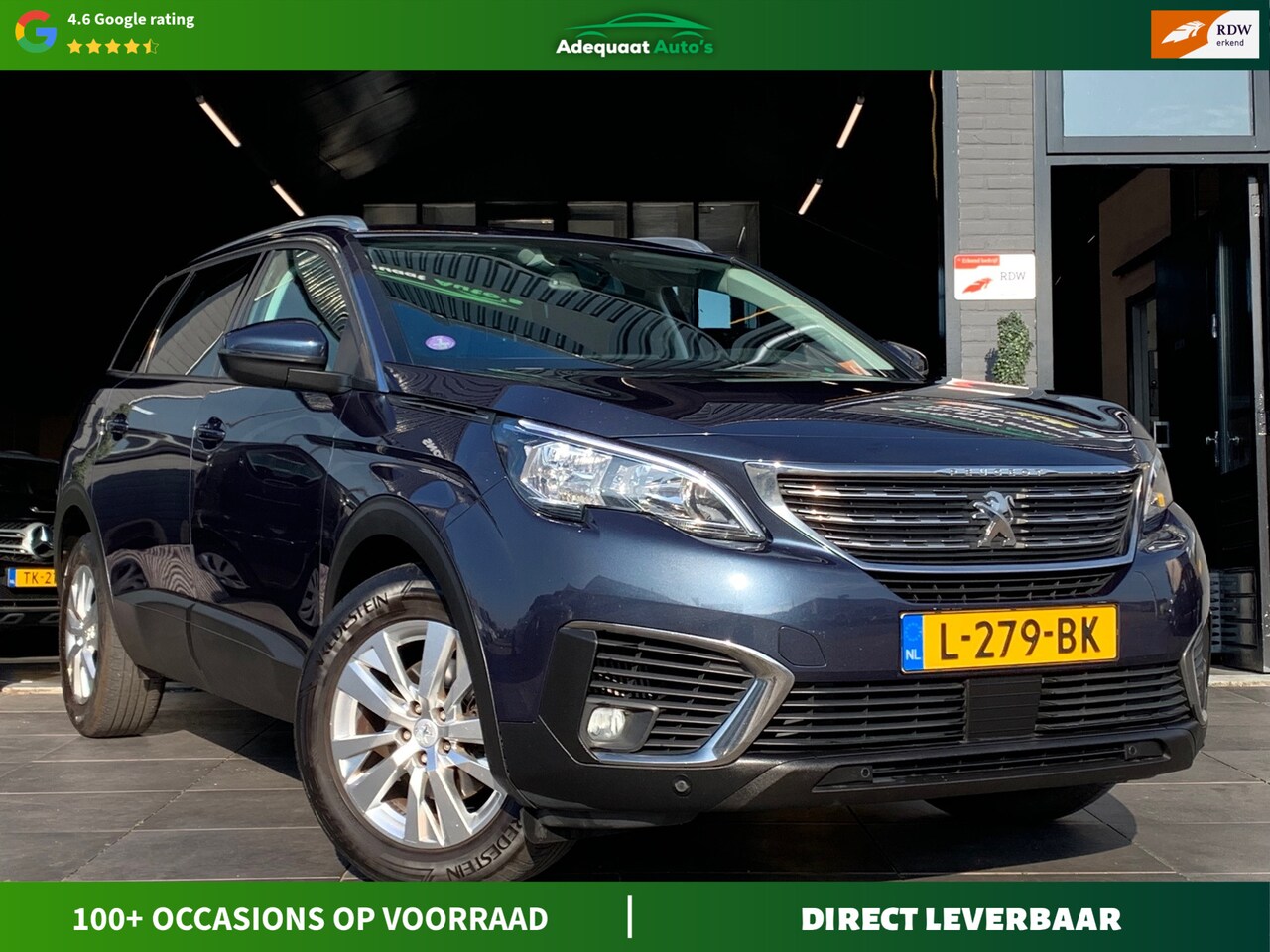 Peugeot 5008 - 1.2 PureTech Allure|AUT|7 zit|Cruise|Trekhaak - AutoWereld.nl