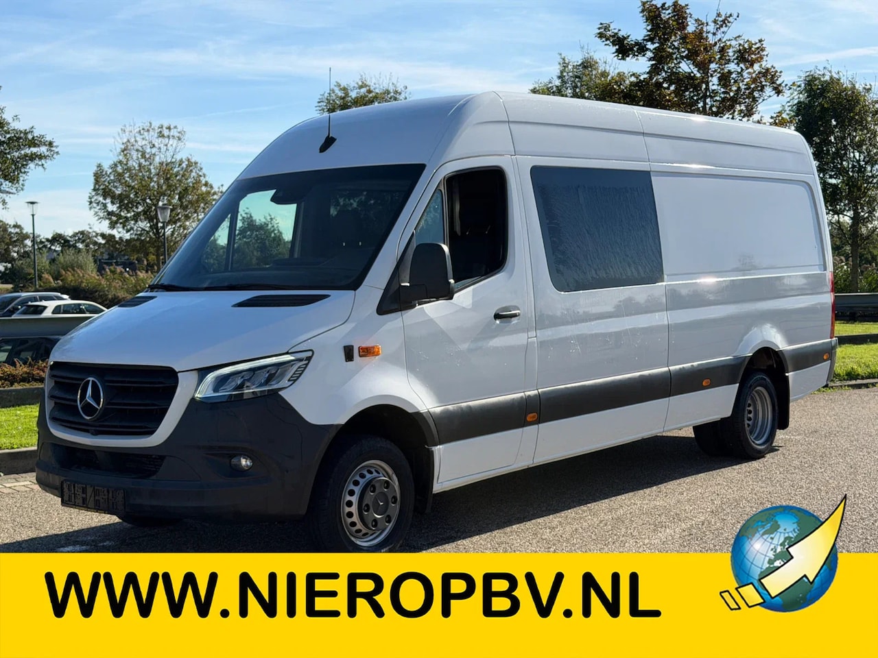 Mercedes-Benz Sprinter - 516CDI L3H2 Dubbelcabine Automaat Airco Apple-CarPlay EURO 6 + Oprijplaat - AutoWereld.nl