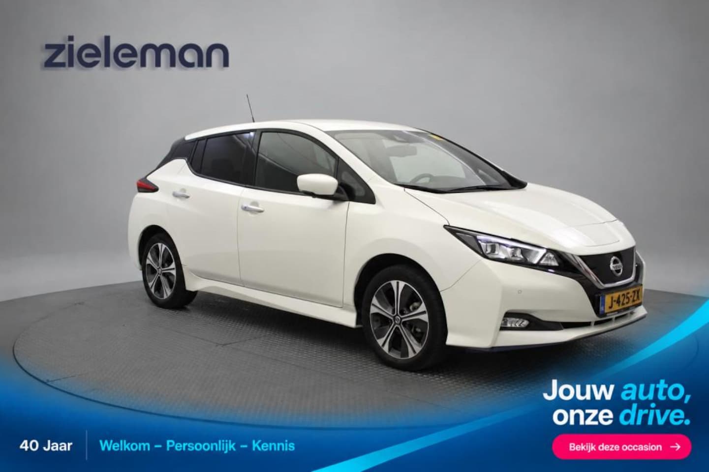 Nissan LEAF - E+ N-Connecta 62 kWh - Carplay, Camera, Adapt. Cruise, Stoelverw. SOH 93,85% - AutoWereld.nl