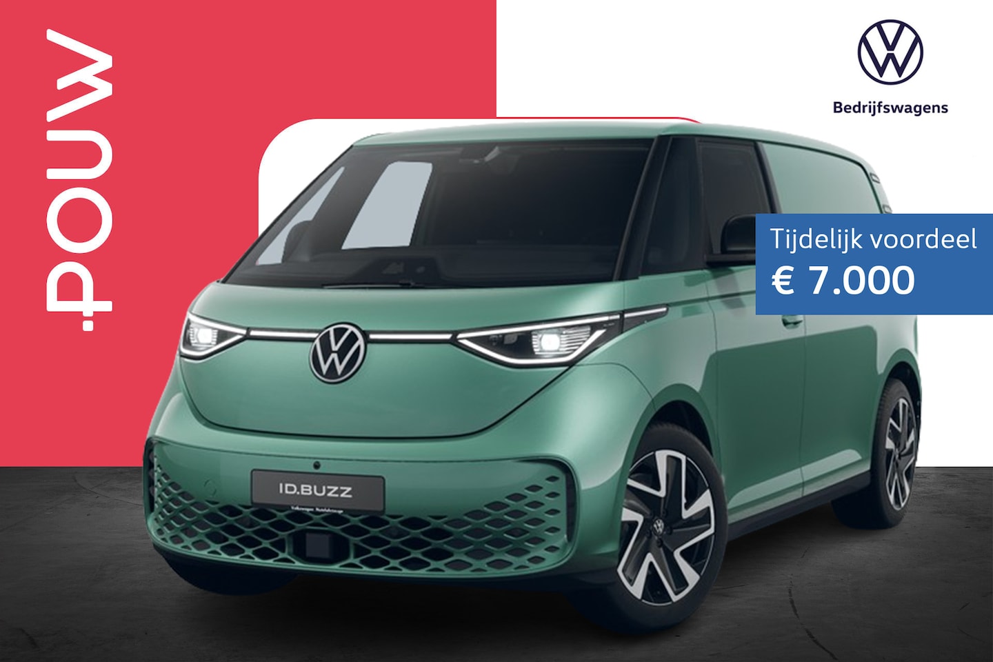 Volkswagen ID. Buzz Cargo - 340pk Bulli Limited Edition 79 kWh 4MOTION | Stoelen Pakket | Warmtepomp - AutoWereld.nl