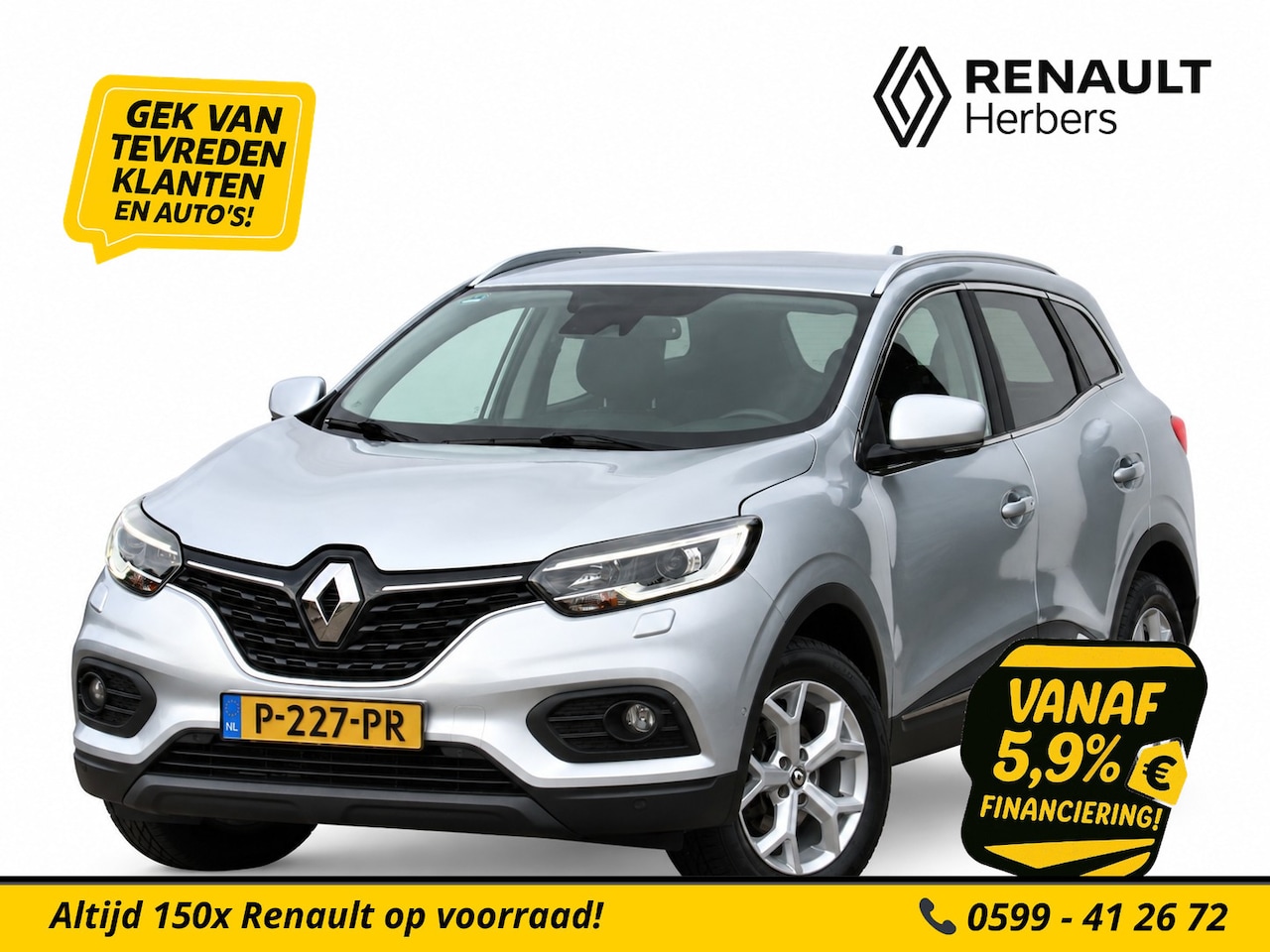 Renault Kadjar - 1.3 TCe Zen STOELVERW. / CAMERA / TREKHAAK / NAVI - AutoWereld.nl