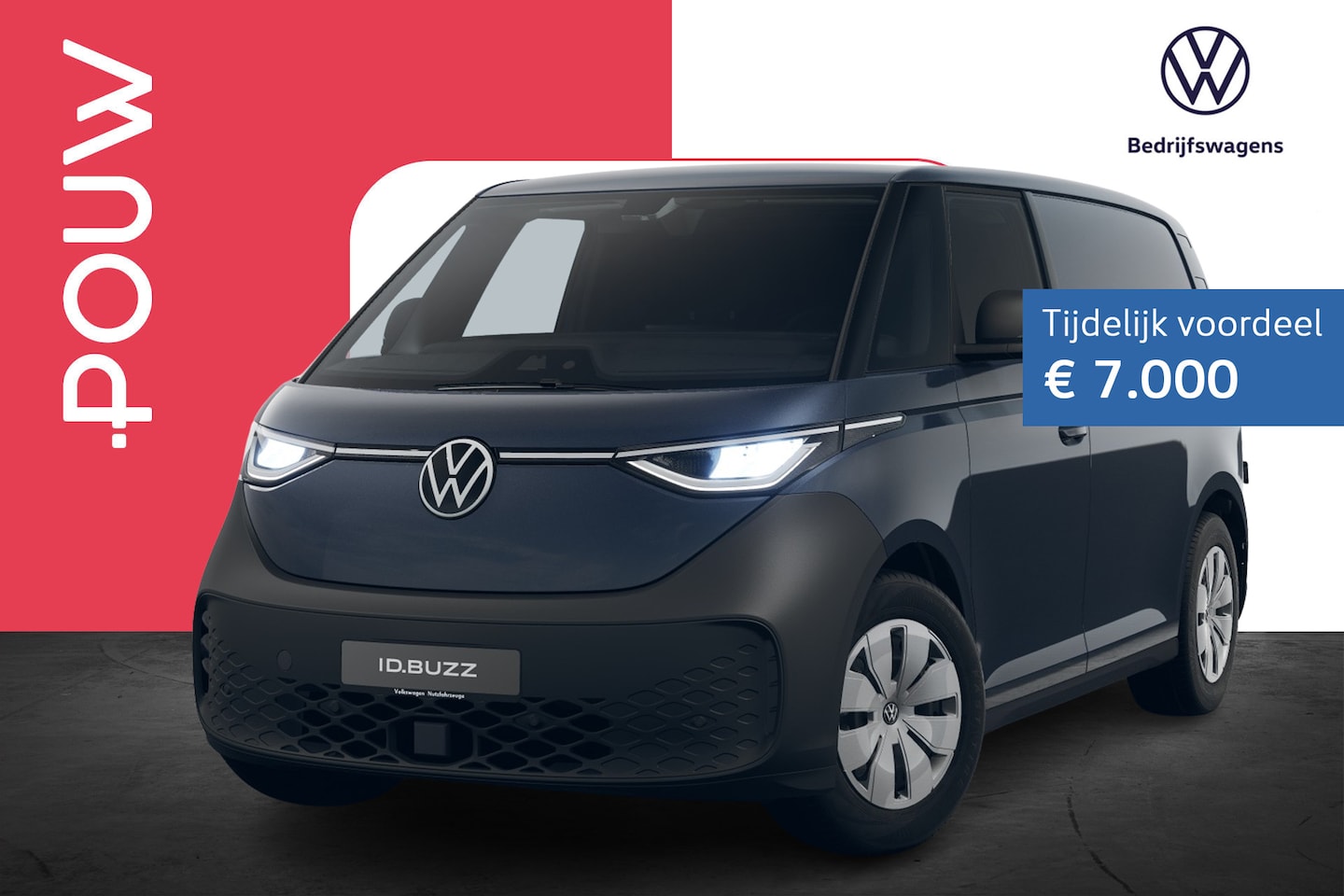 Volkswagen ID. Buzz Cargo - 190pk Economy Limited Edition 59 kWh | Stoelen Pakket | Achteruitrijcamera - AutoWereld.nl