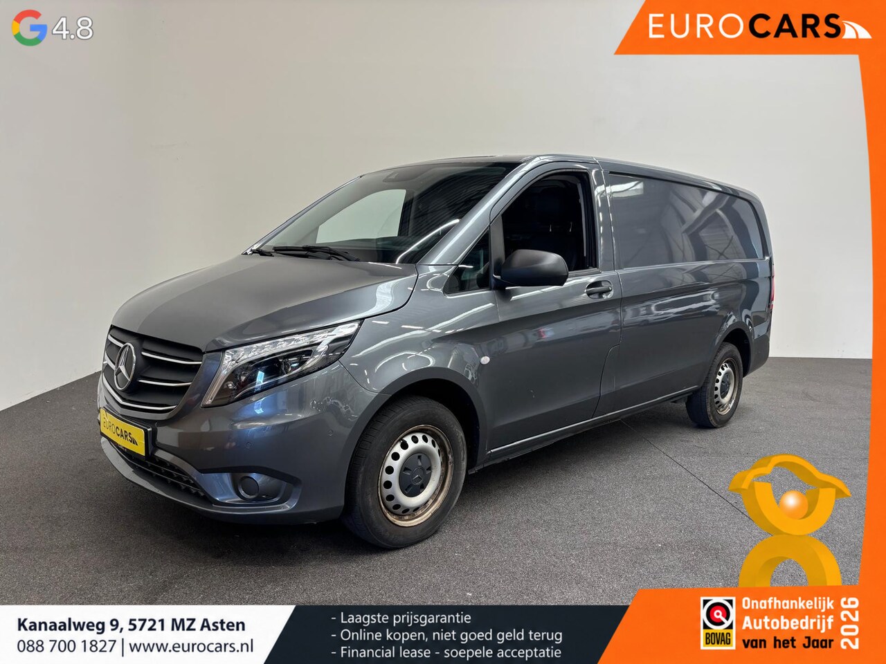Mercedes-Benz Vito - 114 CDI Extra Lang Automaat Airco ACC Camera Navigatie Apple Carplay/Android Auto Trekhaak - AutoWereld.nl
