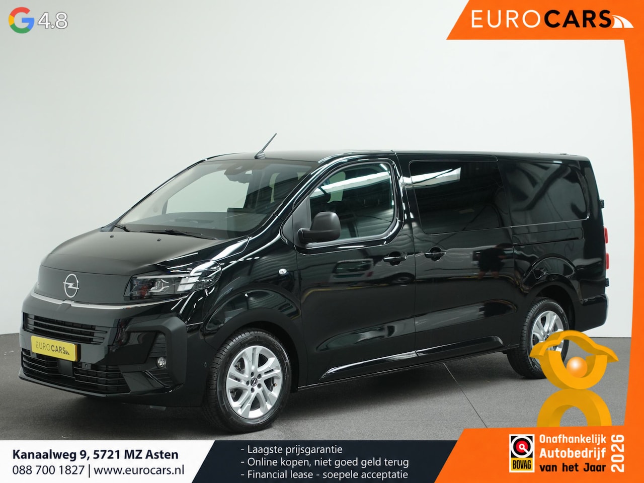 Opel Vivaro - 2.0 Diesel 180 S&S L3 Automaat Dubbele Cabine 2 schuifdeuren Apple CarPlay Navigatie Clima - AutoWereld.nl
