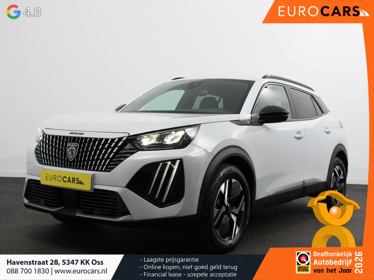 Peugeot e-2008 - EV Allure Pack 54 kWh Navigatie Apple Carplay/Android Auto Climate Control Parkeer sensore - AutoWereld.nl