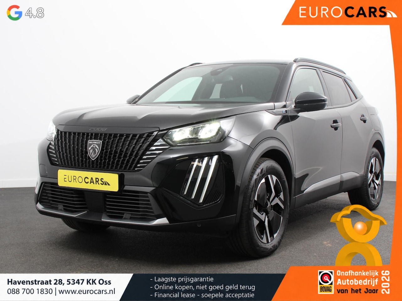 Peugeot e-2008 - EV Allure Pack 54 kWh Soh 100 % Navigatie Apple Carplay/Android Auto Climate Control Parke - AutoWereld.nl