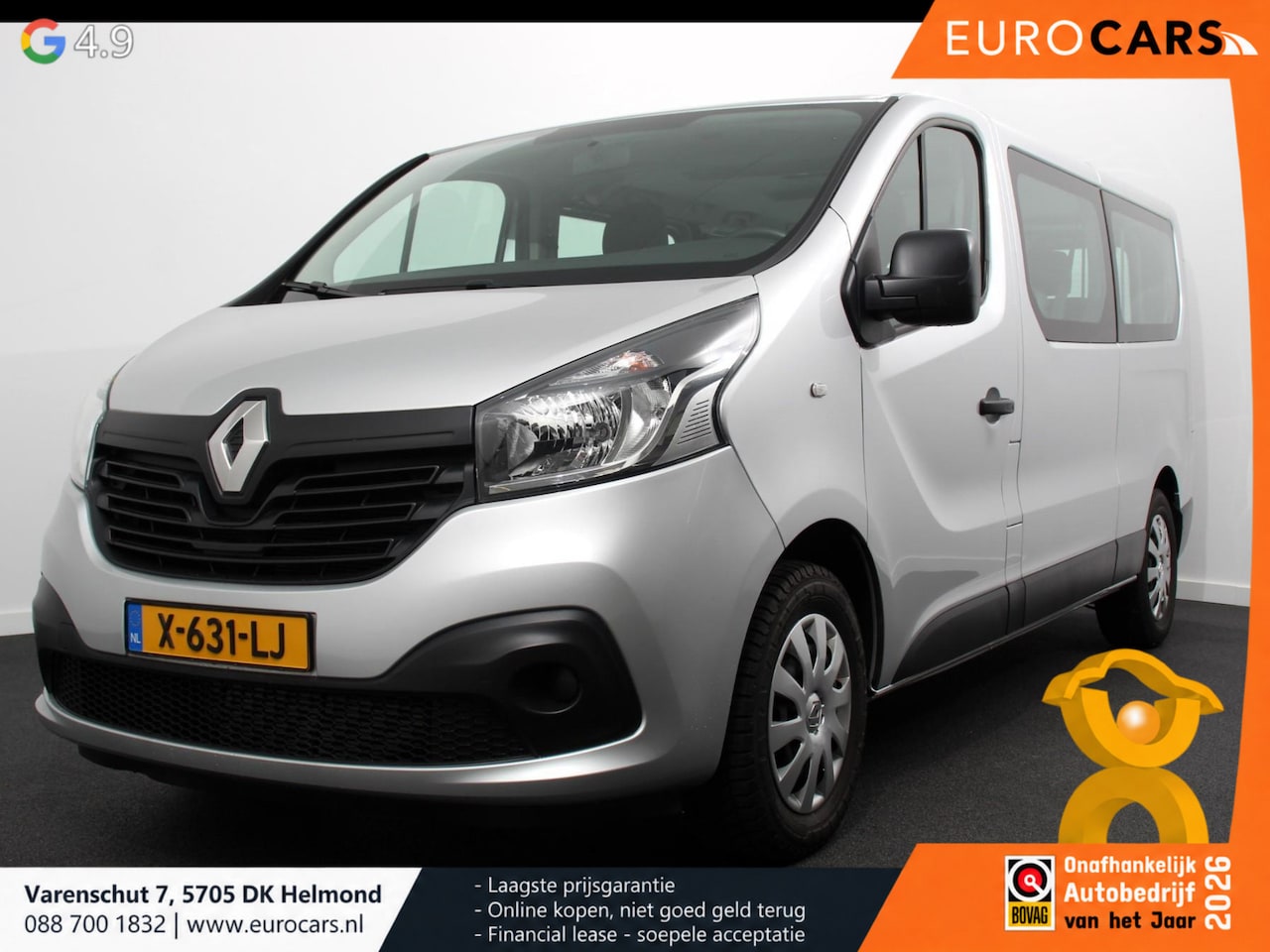 Renault Trafic Passenger - 1.6 dCi Grand Authentique Energy incl. BPM/ BTW L2H1 8 persoons ! Navigatie Airco voor e - AutoWereld.nl