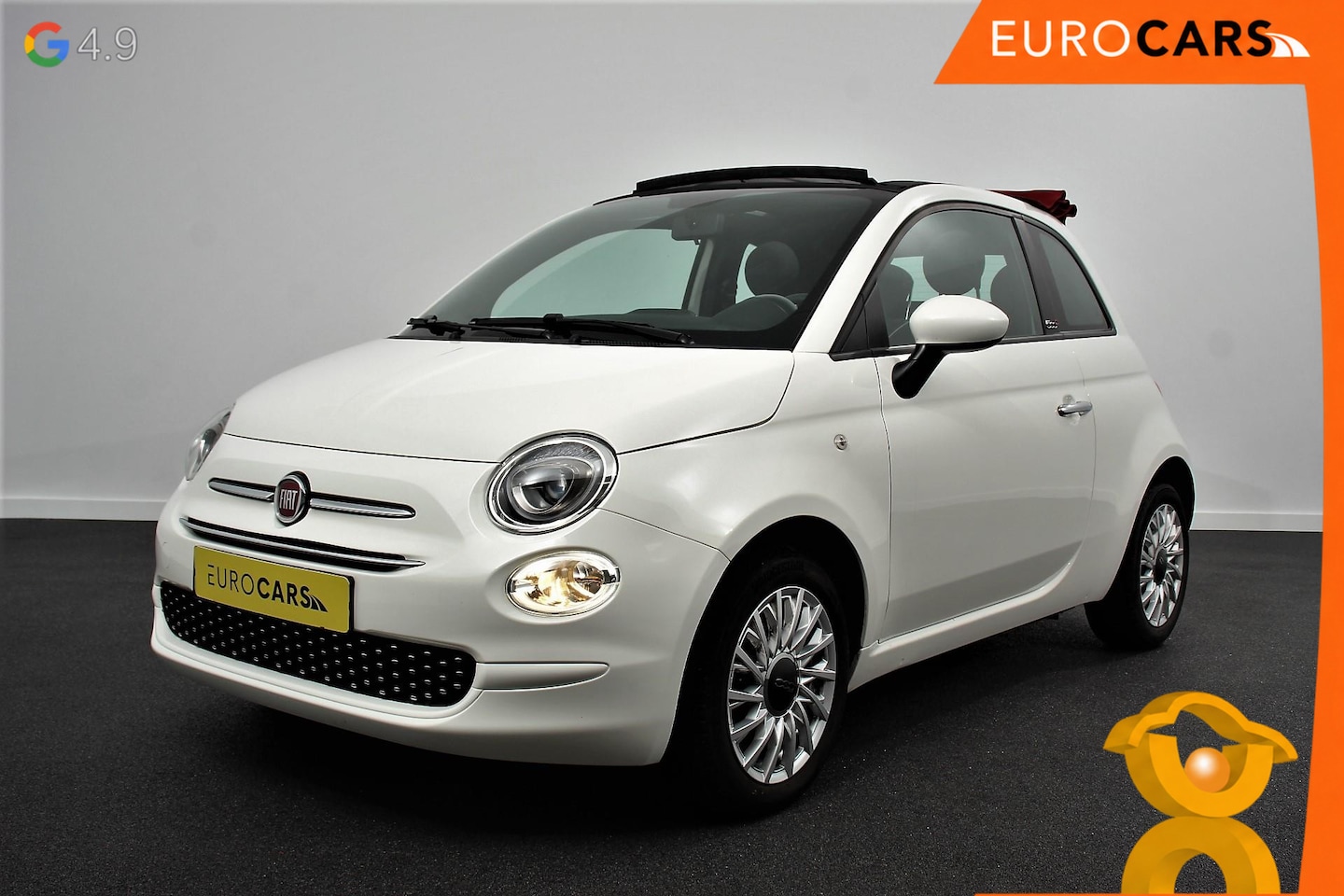 Fiat 500 C - 1.2 Automaat Lounge Cruise Control Navigatie Airco Parkeersensoren Achter Lichtmetalen Vel - AutoWereld.nl
