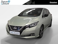 Nissan LEAF - Tekna 40 kWh AUTOMAAT NAVI AIRCO STOELVERWARMING CAMERA LEER LM VELGEN DEALER ONDERHOUDEN