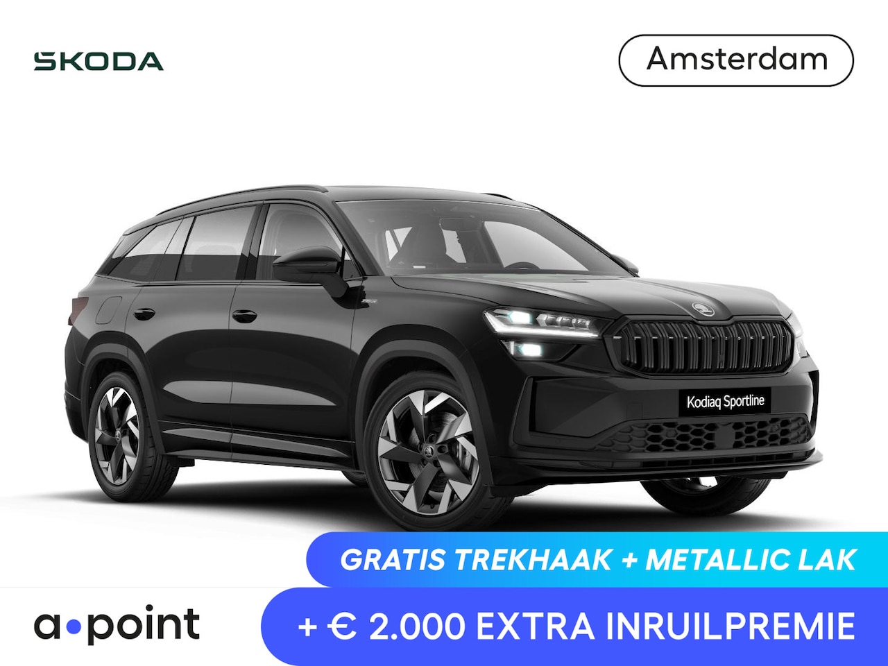 Skoda Kodiaq - 1.5 TSI PHEV Sportline Business 204 pk 6 versn. DSG | Comfort Pakket | Panoramadak | Trekh - AutoWereld.nl