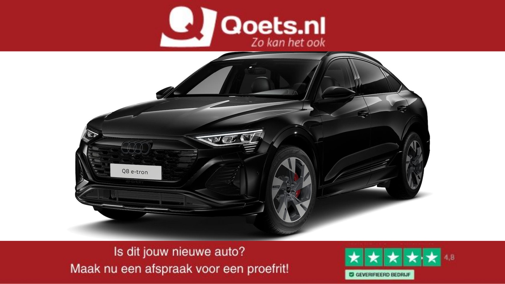 Audi Q8 e-tron - 55 quattro S Edition 115 kWh Optiekpakket zwart - Privacy glas - LED koplampen - Elektrisc - AutoWereld.nl