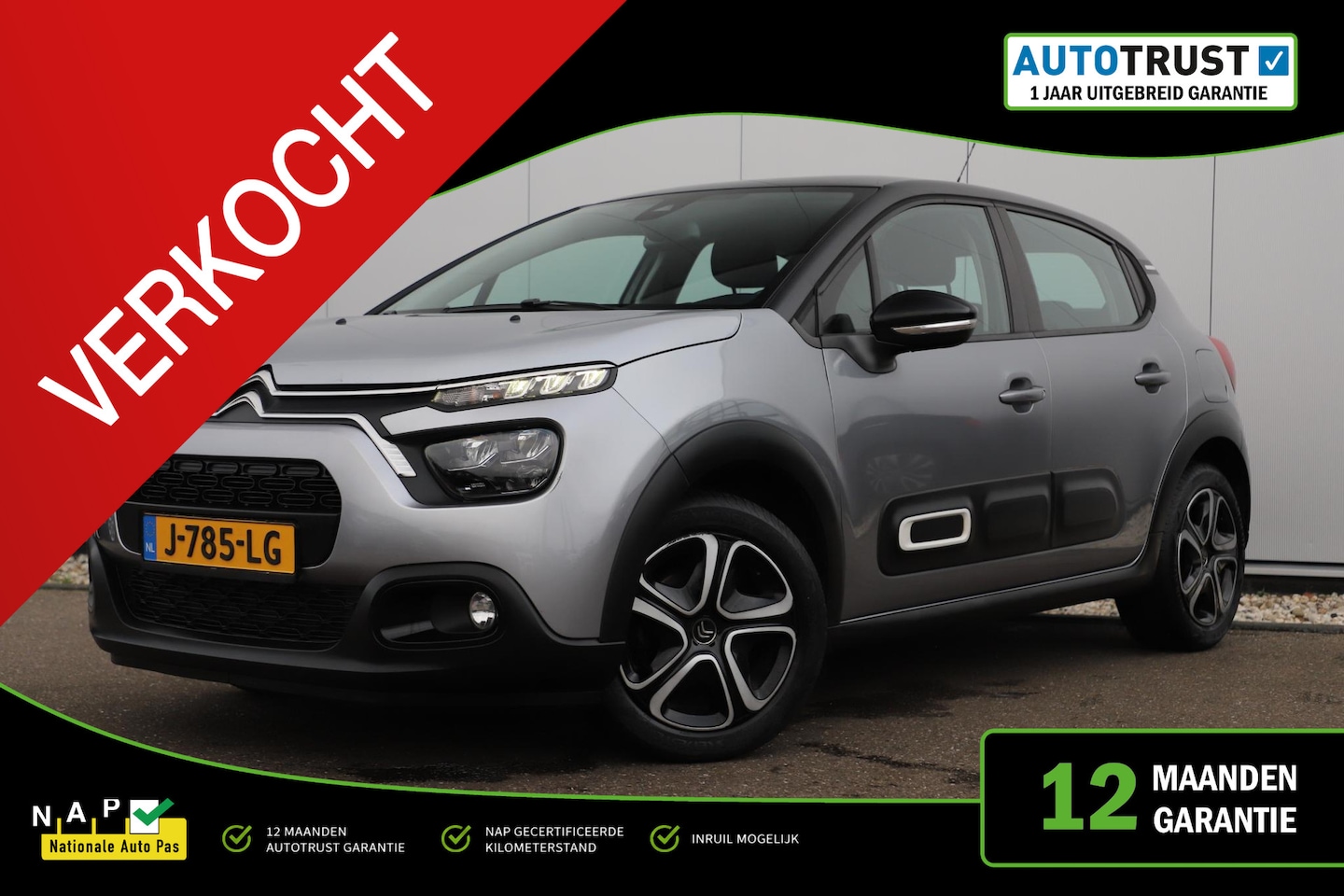Citroën C3 - 1.2 PureTech Feel Navigatie Carplay Android Climate Cruise Control Rijstrooksensor Parkeer - AutoWereld.nl