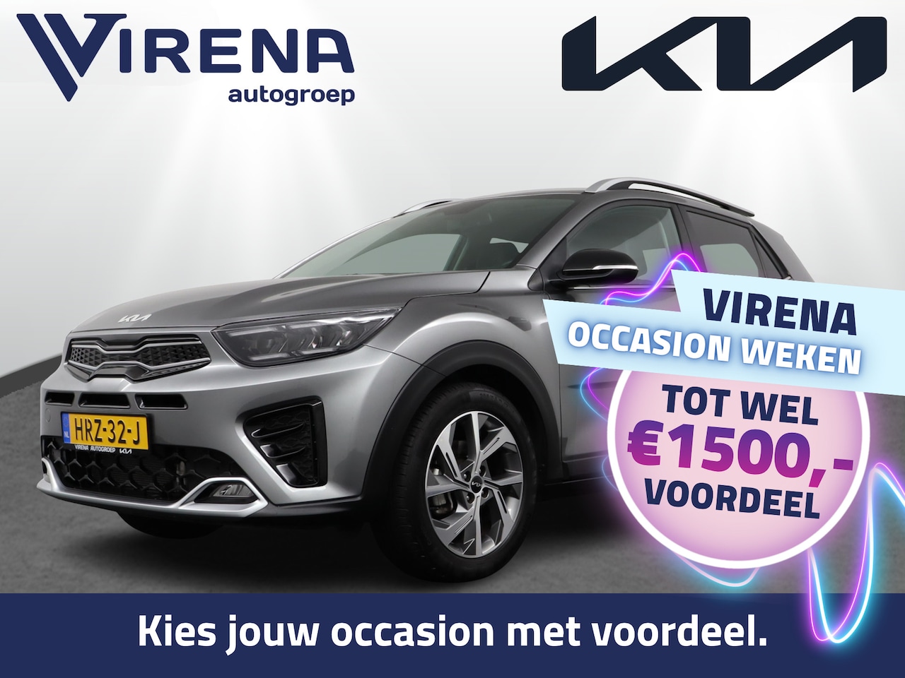 Kia Stonic - Automaat - 1.0 T-GDi MHEV GT-Line Stoel/stuurwiel verwarming - Navigatie - Cruise Control - AutoWereld.nl