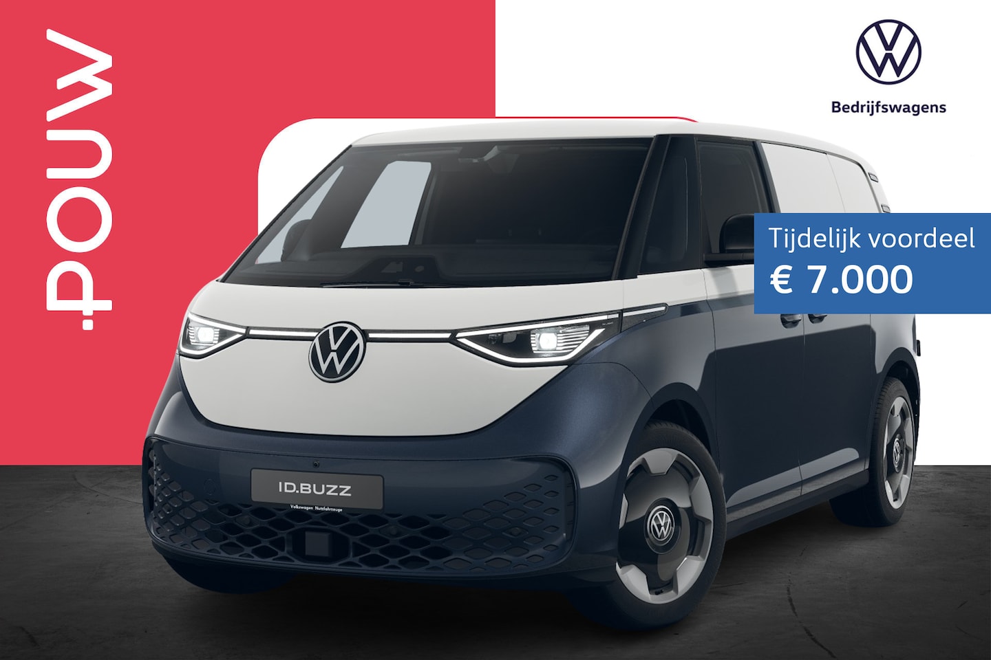 Volkswagen ID. Buzz Cargo - Bulli Limited Edition 79 kWh 4MOTION | Schuifdeur Pakket | Rondomzichtcamera - AutoWereld.nl