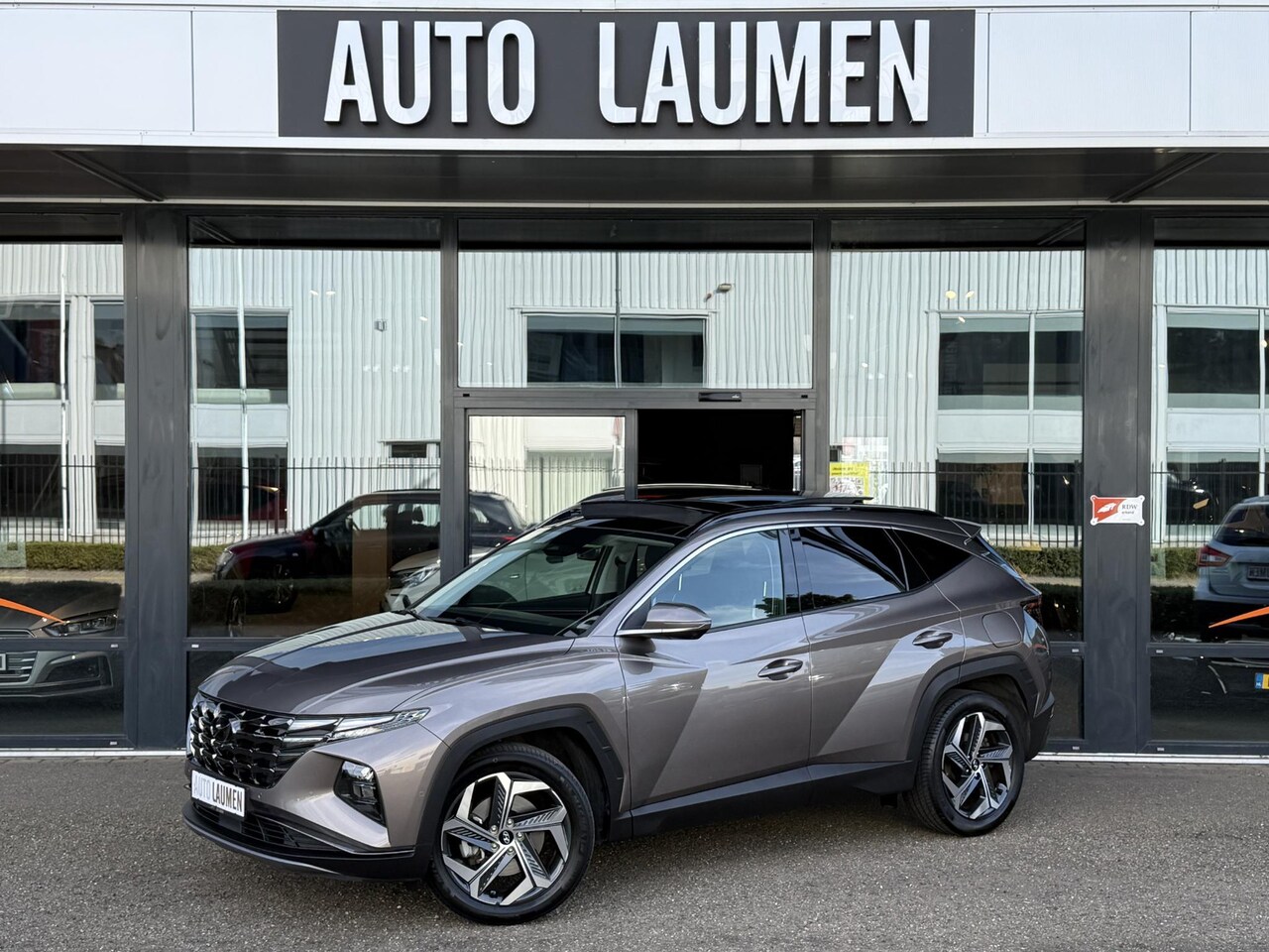 Hyundai Tucson - 1.6 T-GDI HEV Premium Sky 230 PK Automaat Panodak Leder Stoelkoeling 360 Camera 19 Inch El - AutoWereld.nl