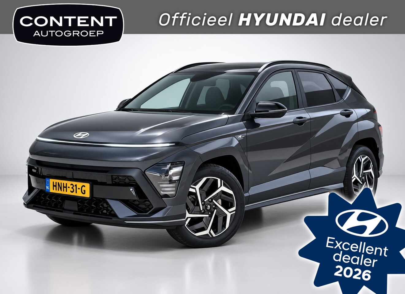 Hyundai Kona - 1.6 HEV DCT N-Line / Navi / Cruise / Climate - AutoWereld.nl
