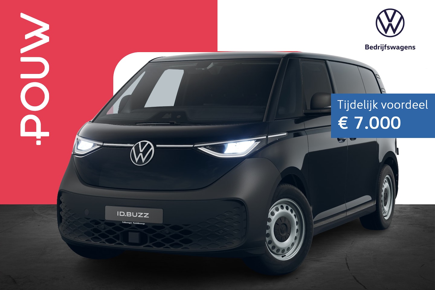 Volkswagen ID. Buzz Cargo - 286pk Economy Limited Edition 79 kWh | Comfort Pakket | Multimedia Pakket - AutoWereld.nl
