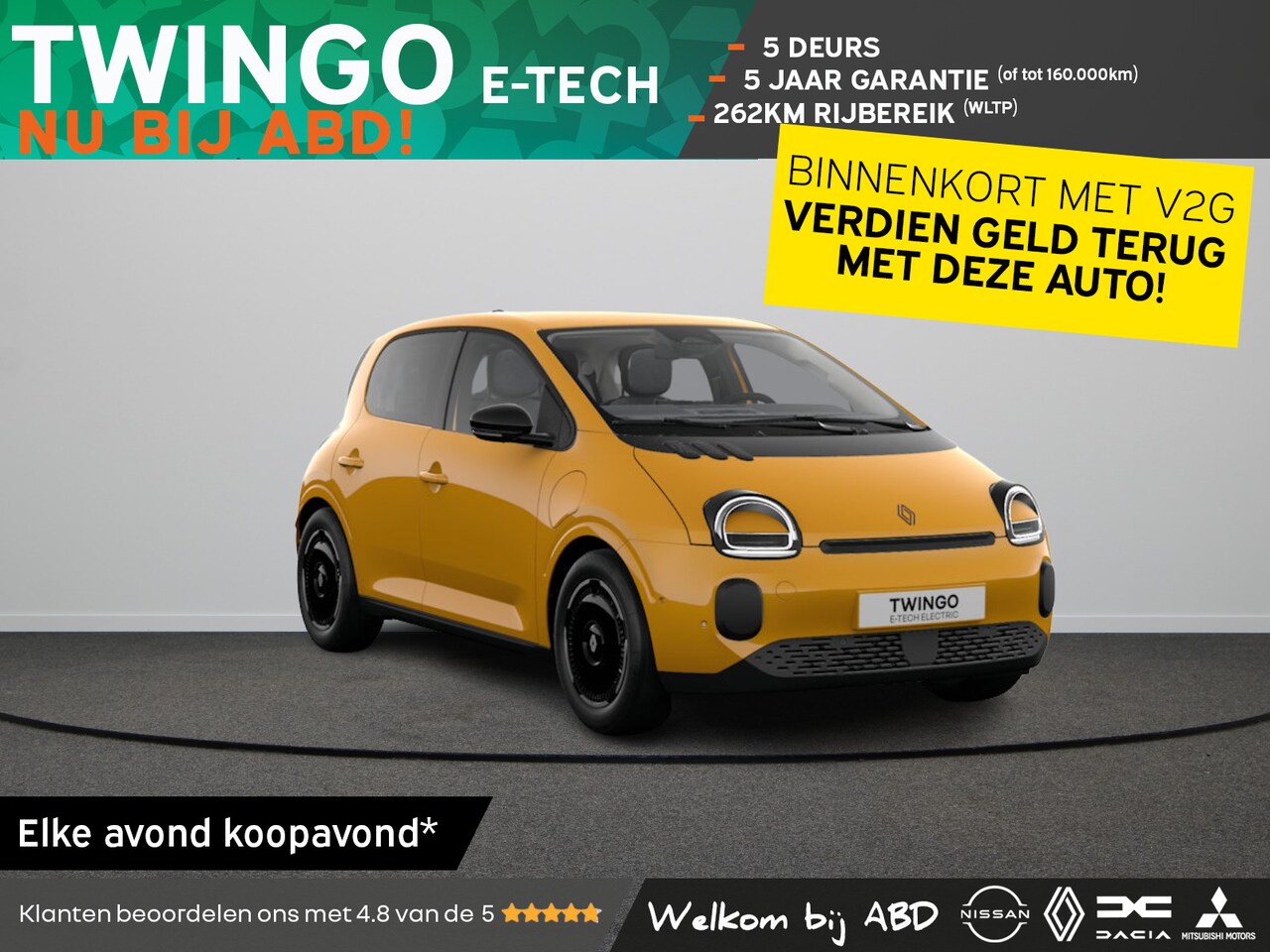 Renault Twingo - Techno Urban range | 18" lichtmetalen velgen 'Reverso noir diamantée' | Achteruitrijcamera - AutoWereld.nl