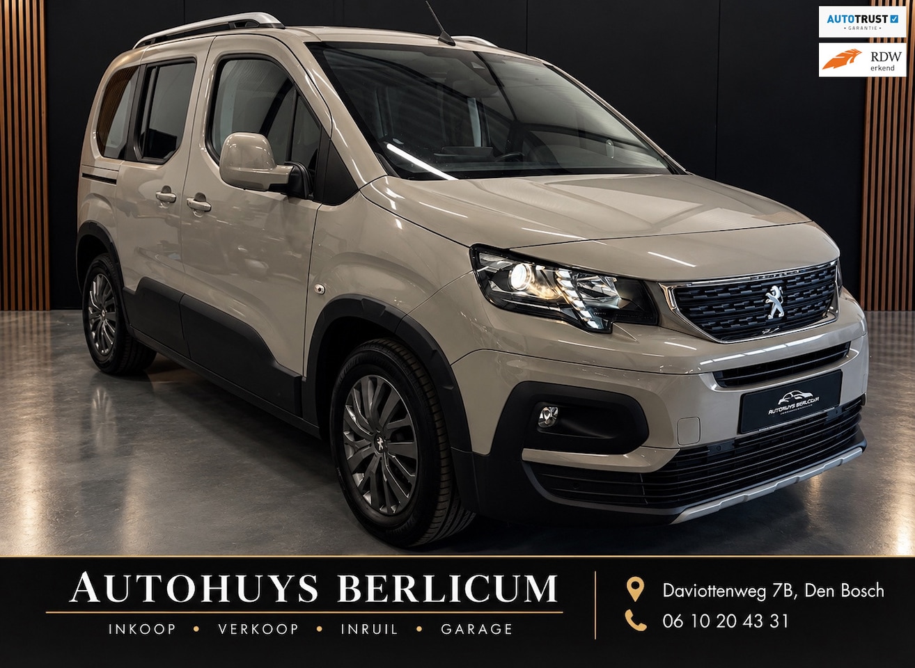Peugeot Rifter - 1.2 Puretech Allure Carplay Trekhaak Cruise Navi Camera - AutoWereld.nl