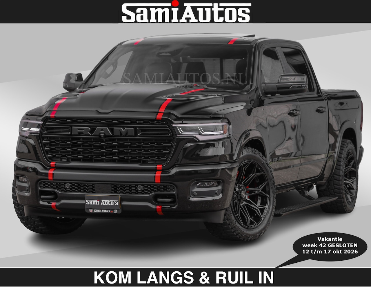 Dodge Ram Pick Up - Limited 540 PK | HUD | €84950,- excl | LUCHTVERING | MASSAGE | PASSAGIERSSCHERM | De Meest - AutoWereld.nl