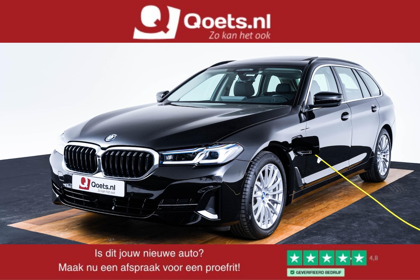 BMW 5-serie Touring - 530e Trekhaak - Panoramadak - Driving Assistant Professional - Head up - Elektrisch verwar - AutoWereld.nl