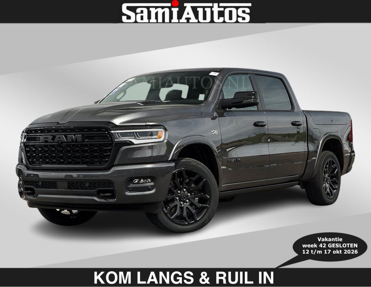 Dodge Ram Pick Up - LIMITED 2027 5.7 V8 HEMI | €79.950 excl excl | MAXIMAAL UITGERUST | NIEUWE KLEUR Granite C - AutoWereld.nl