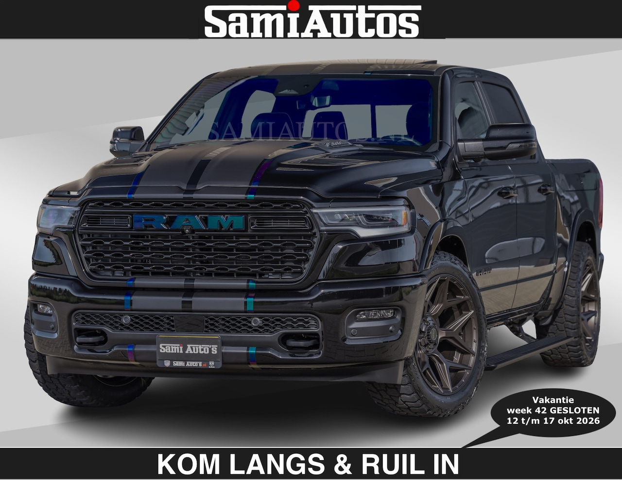 Dodge Ram Pick Up - LIMITED 2027 5.7 V8 HEMI | € 79950 excl excl | MAXIMAAL UITGERUST | DUBBELE CABINE | 5 PER - AutoWereld.nl