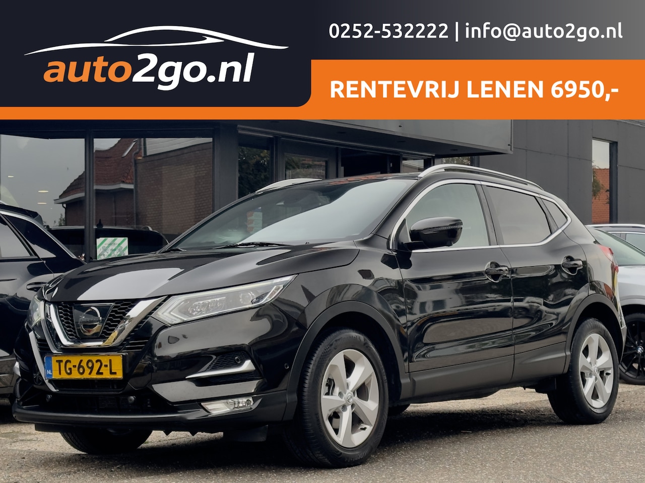 Nissan Qashqai - 1.2 AUTOM EDITION PANODAK LEDER NAVI CAMERA-360 AIRCO LED LMV PDC - AutoWereld.nl