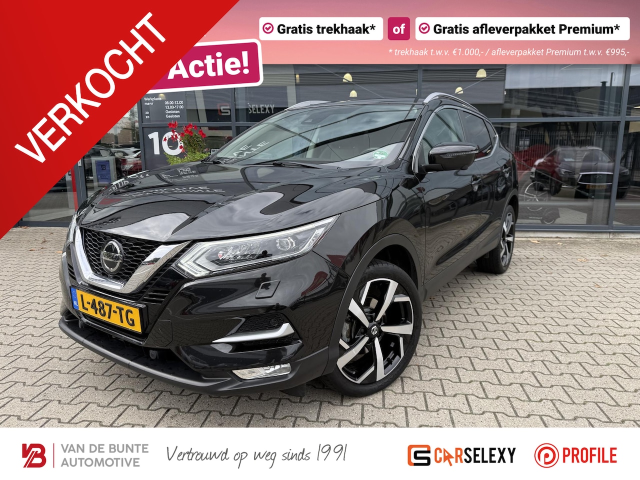 Nissan Qashqai - 1.3 DIG-T Tekna *Trekhaak & Stoelverwarming* - AutoWereld.nl