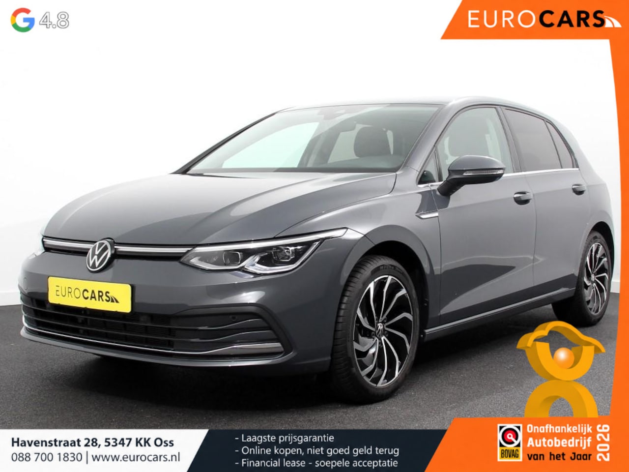 Volkswagen Golf - 1.5 eTSI 150pk DSG Style Navigatie DAB Camera Lane Assist LED Adaptive Cruise Control Keyl - AutoWereld.nl