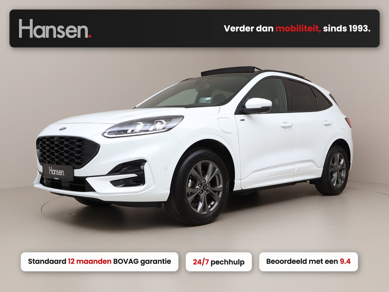 Ford Kuga - 2.5 PHEV ST-Line X I Elek. Trekhaak I Panoramadak I Winterpakket I Adaptive Cruise I Elek. - AutoWereld.nl
