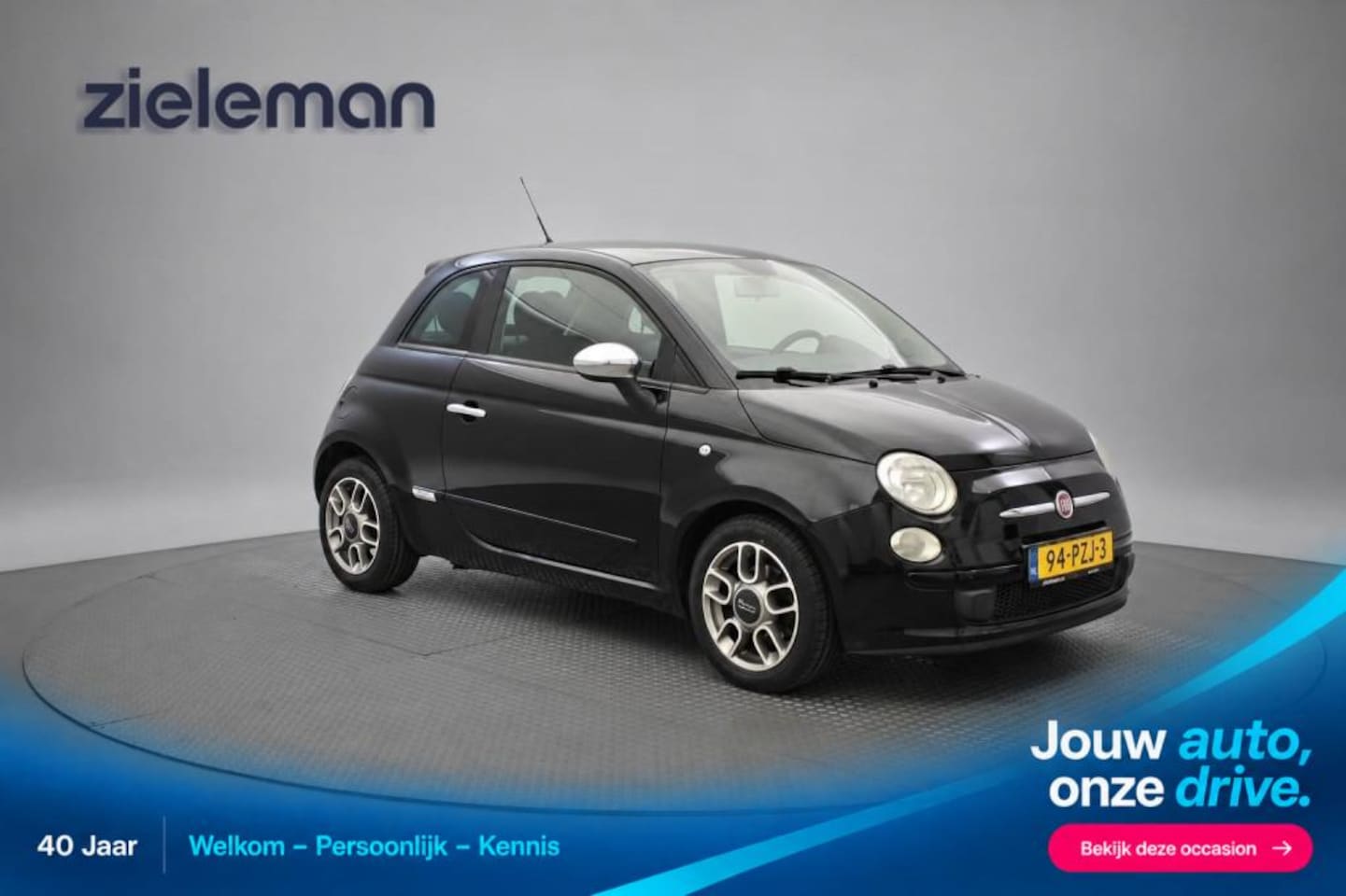 Fiat 500 - 0.9 TwinAir Sport Automaat - Airco, Half Leer, Lichtmetalen Velgen, Nieuwe APK! - AutoWereld.nl