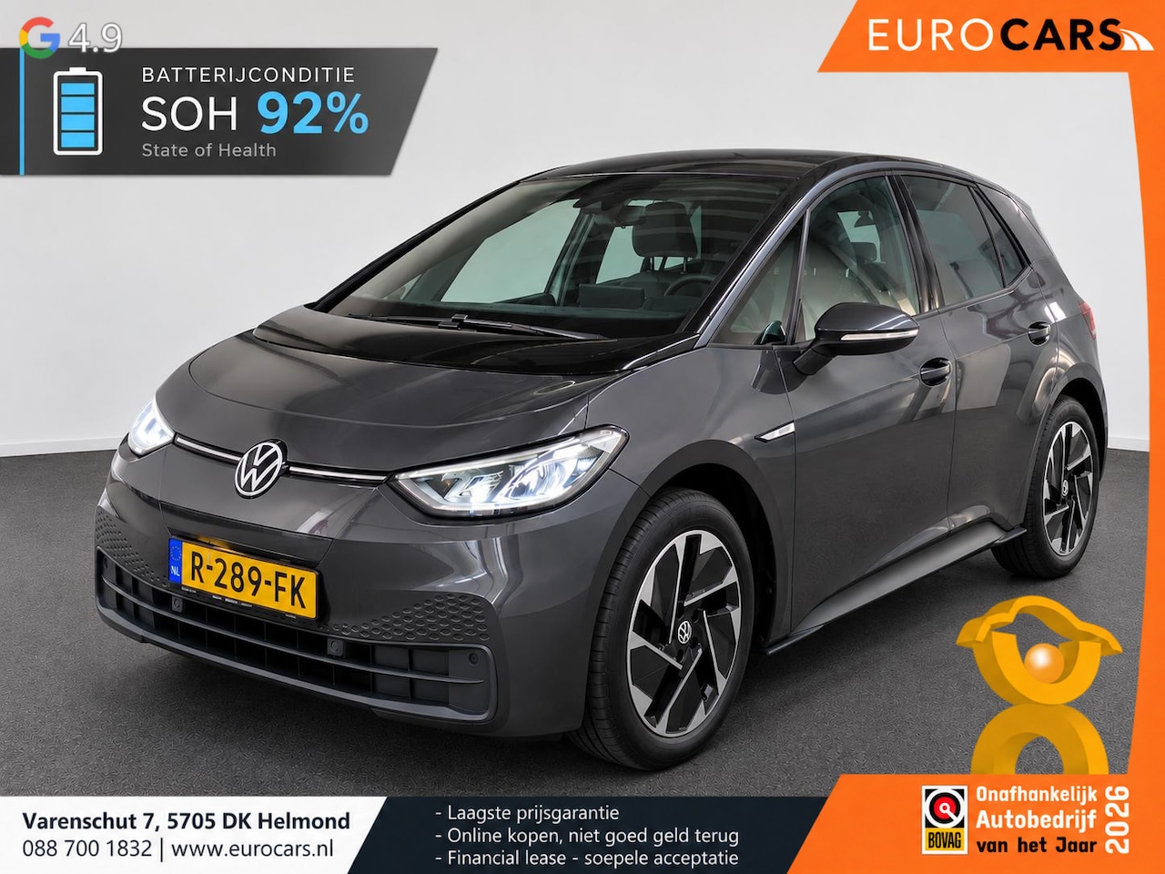 Volkswagen ID.3 - Pro 62 kWh 204pk Navi Wireless CarPlay PDC VA Full LED Ambient Stoel Stuurverwarming SOH 9 - AutoWereld.nl