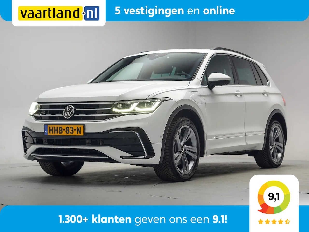 Volkswagen Tiguan - 1.4 TSI eHybrid R-Line Business+ [ Camera Led Apple CarPlay Stoelverwarming ] - AutoWereld.nl