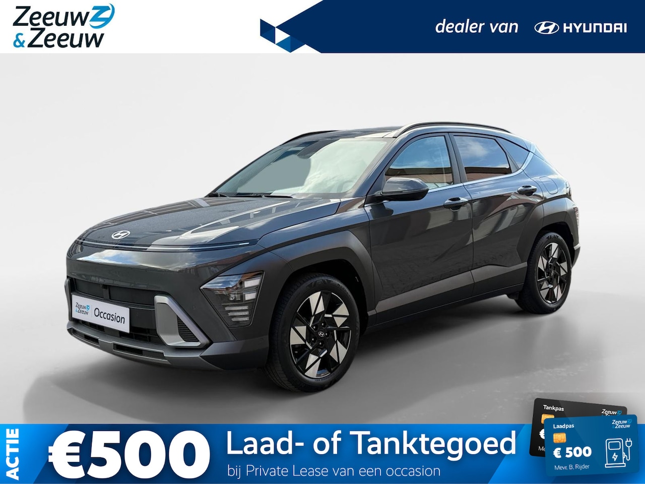 Hyundai Kona - 1.6 GDI HEV Premium Sky 137PK | Navigatie | Apple Carplay & Android Auto | Schuif-kantelda - AutoWereld.nl