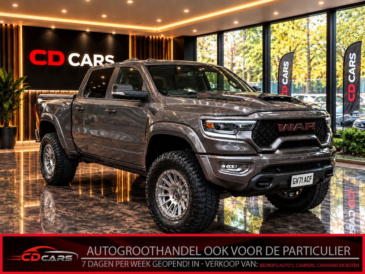 Dodge Ram 1500 - 6.2 V8 4x4 TRX 1e eigenaar Head-up display, Full optie, Panoramadak, Leder, Harman/Kardon, - AutoWereld.nl