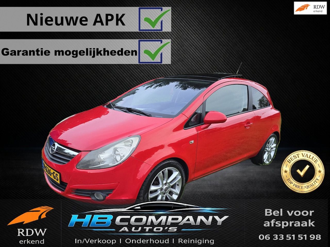 Opel Corsa - 1.4-16V Business Panoramadak | Airco | Nieuwe APK | NAP - AutoWereld.nl