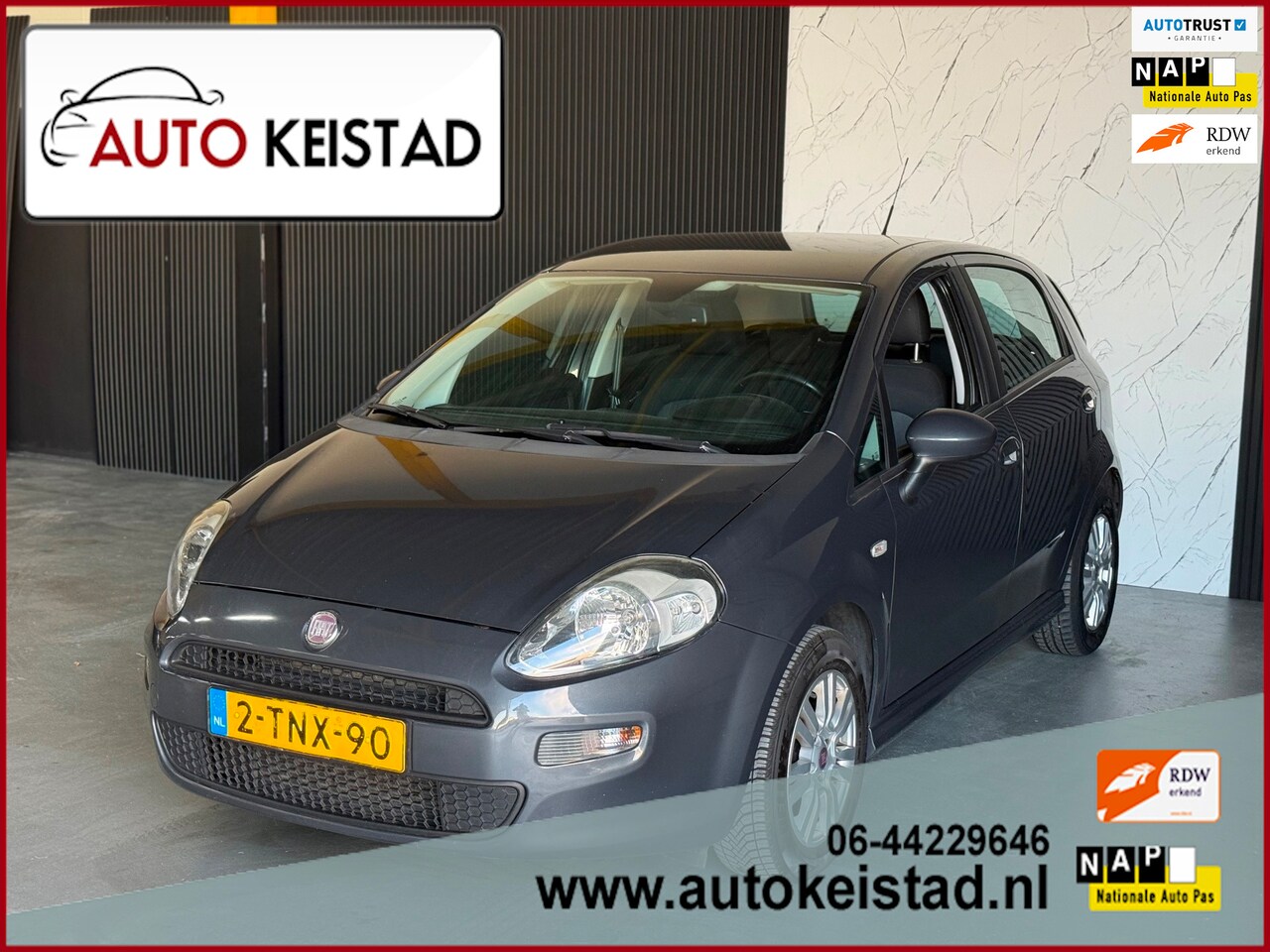 Fiat Punto Evo - 0.9 TwinAir STREET 5-DEURS AIRCO/CRUISE/USB! NETTE STAAT! - AutoWereld.nl