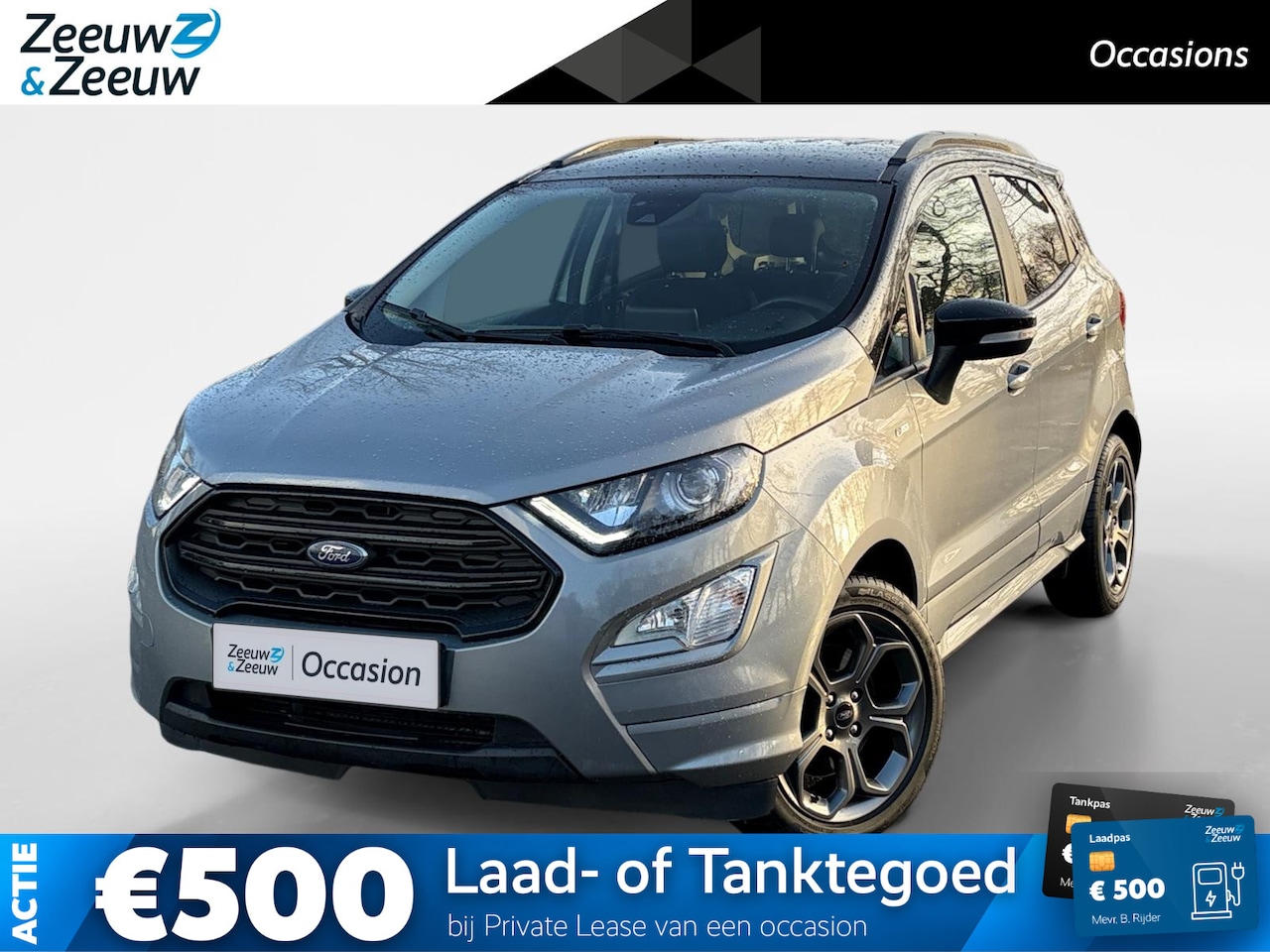 Ford EcoSport - 1.0 EcoBoost ST-Line | Zwart dak | Winter Pack | Parkeersensoren | Cruise Control | Climat - AutoWereld.nl