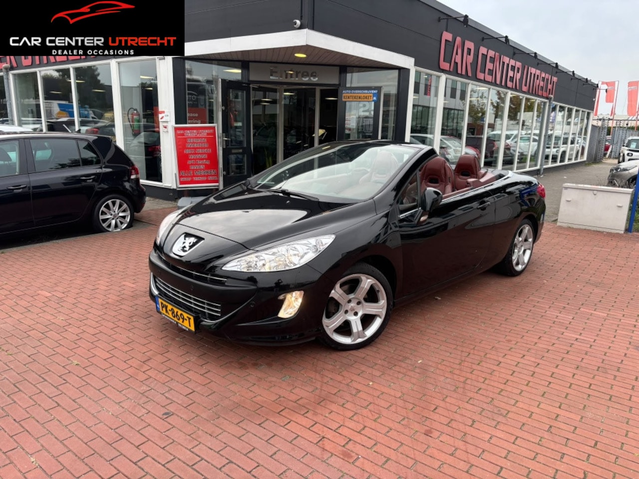 Peugeot 308 CC - 1.6 THP Noir & Blanc LEER AIRCO NAVI TREKHAAK - AutoWereld.nl