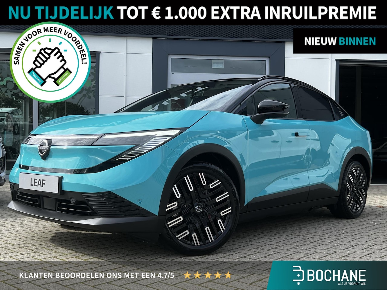 Nissan LEAF - Evolve 75 kWh | Heads up display | Panoramadak | - AutoWereld.nl