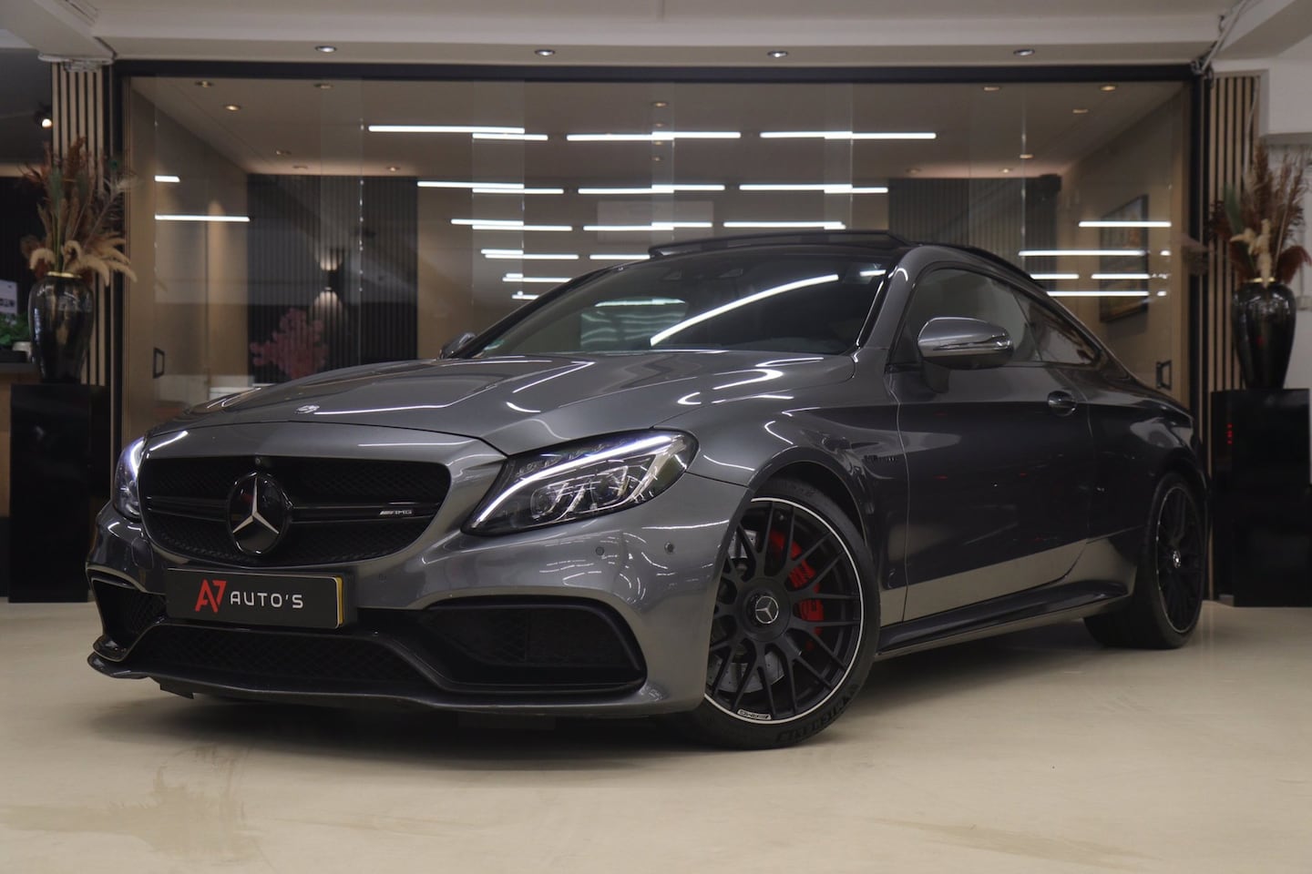 Mercedes-Benz C-klasse Coupé - AMG 63 S PANO/360CAM/BURM/ACC/LANEASSIST/MEM/HUD/VOL! - AutoWereld.nl