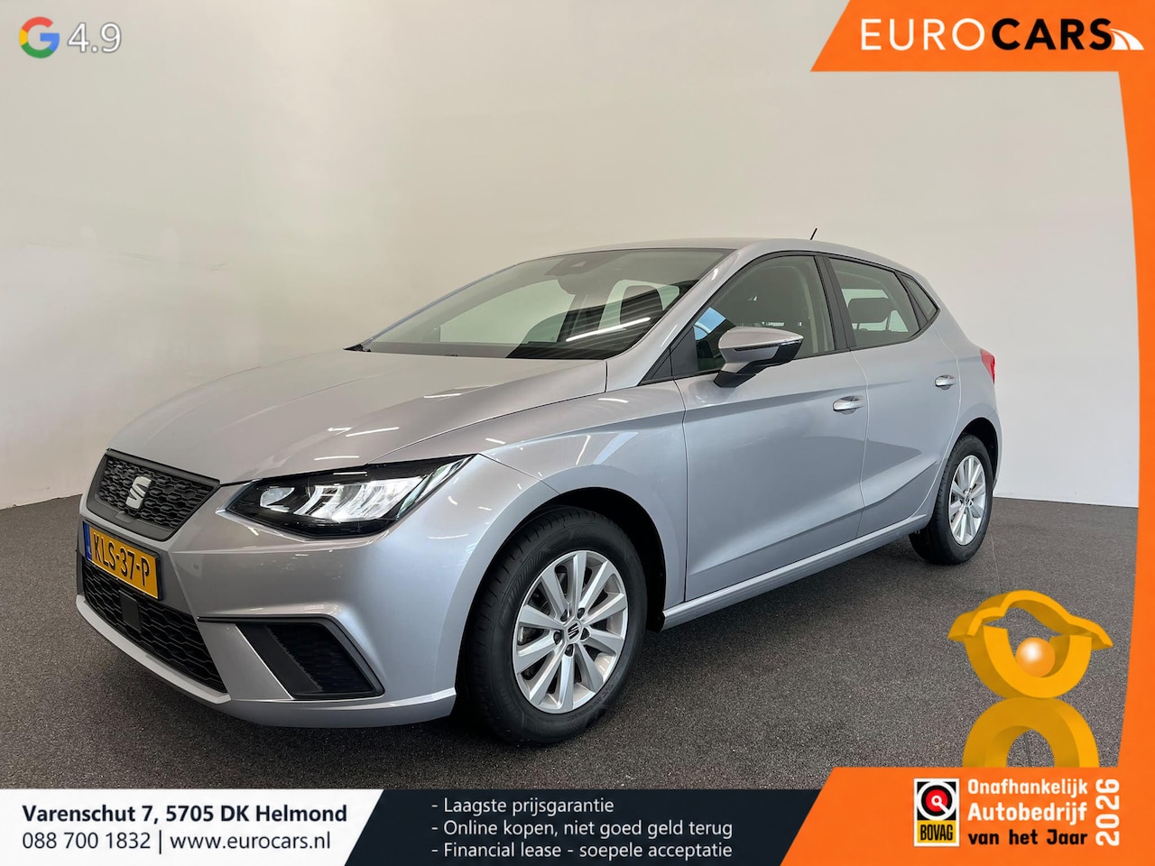 SEAT Ibiza - 1.0 TSI 110 pk DSG Urban Silver Full LED Navi 9,2 inch CarPlay Climatronic PDC Cruise Lane - AutoWereld.nl